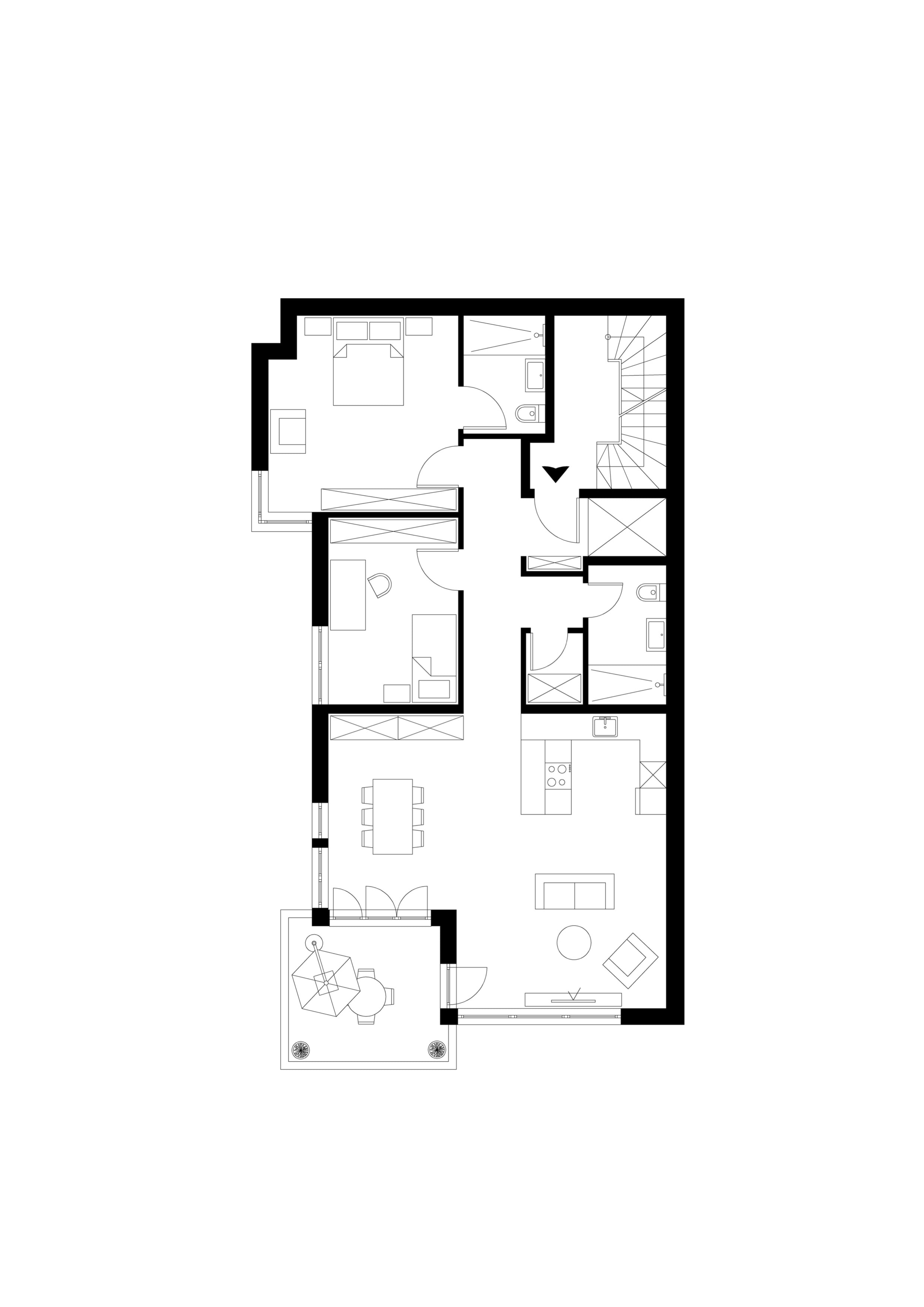 Grundriss WE 01 – Riverside Living Koblenz-Pfaffendorf